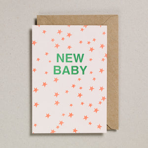 Riso Occasions Cards - Orange/Green - New Baby