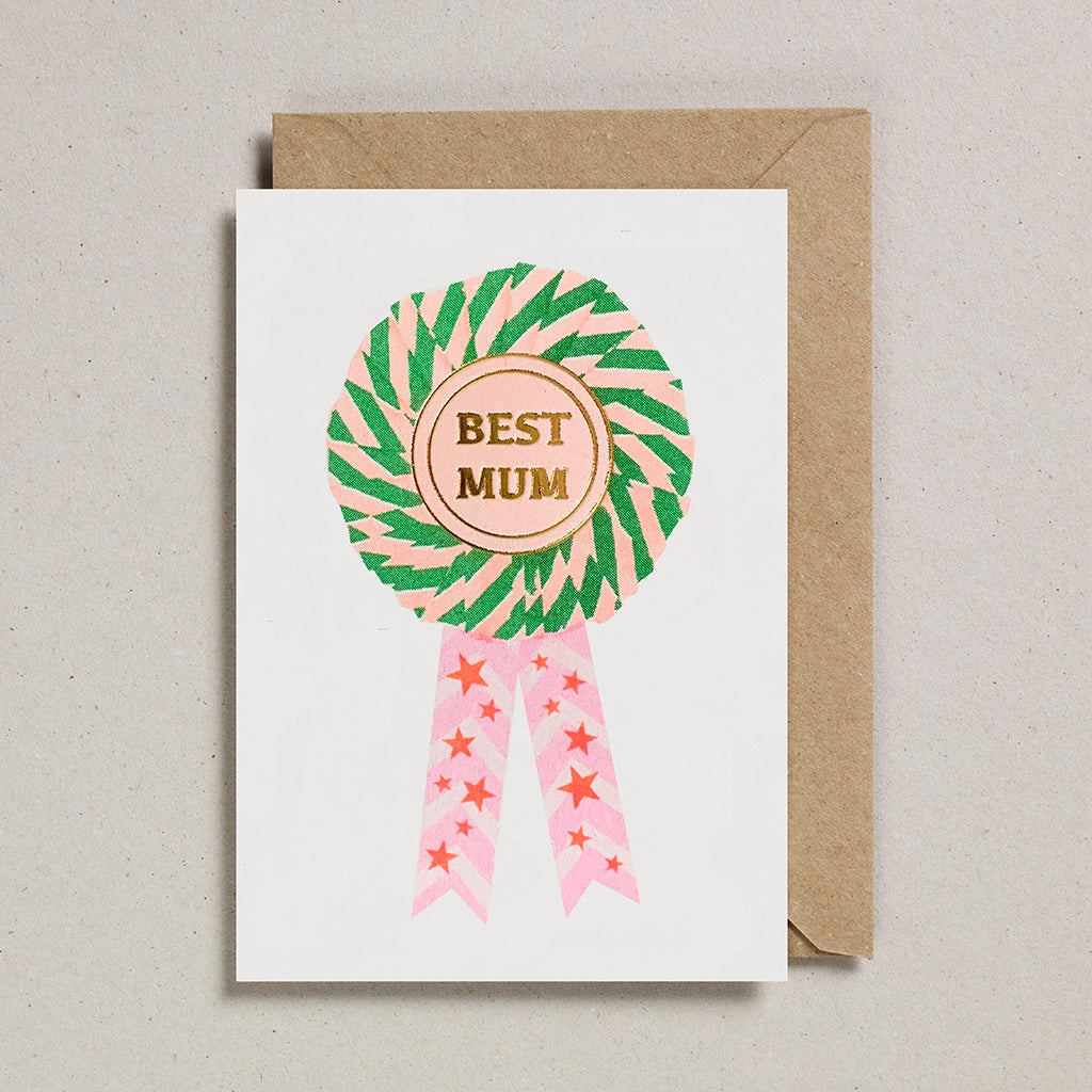 Riso Rosette Cards - Mum 1