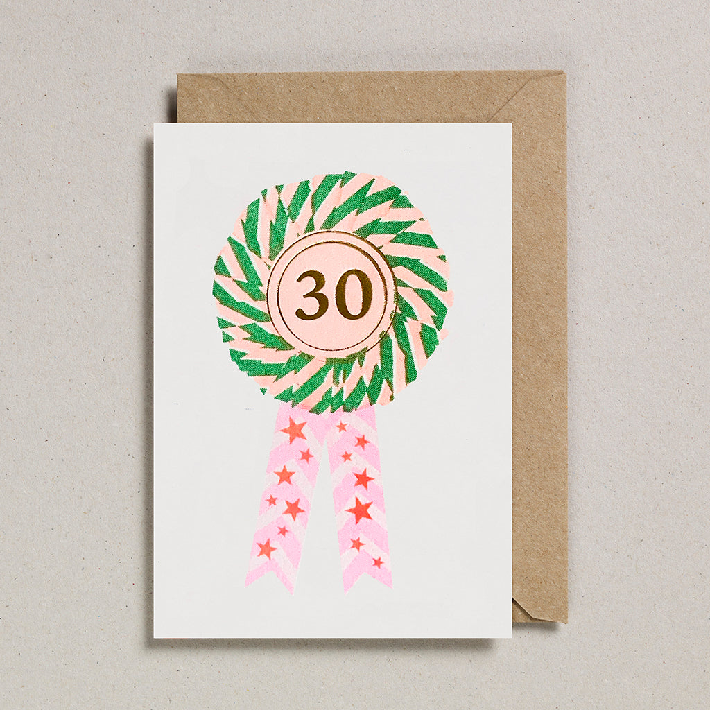 Riso Rosette Cards - Age 30