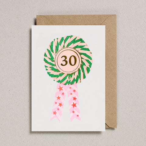 Riso Rosette Cards - Age 30