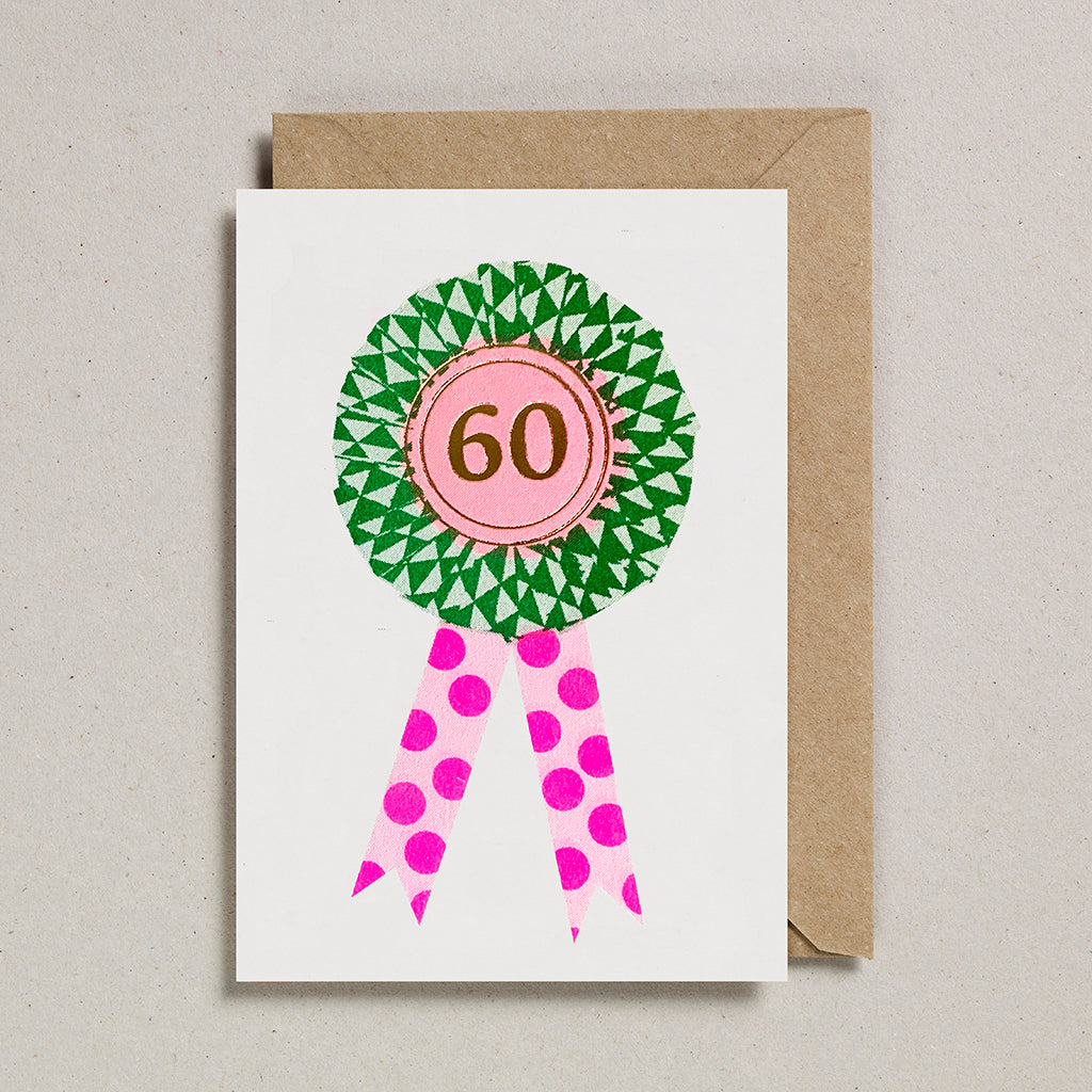 Riso Rosette Cards - Age 60