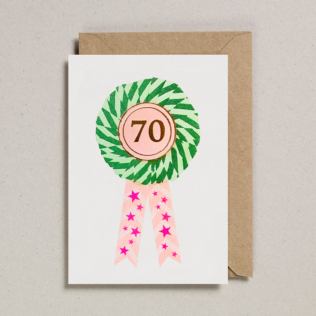 Riso Rosette Cards - Age 70