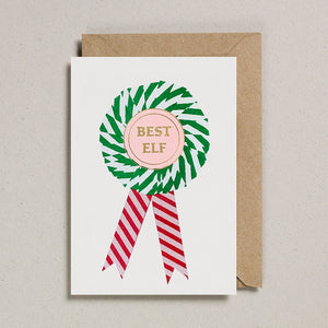 Riso Rosette Cards - Best Elf