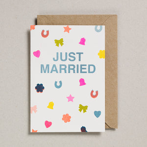 Riso Occasions Cards - Just Married Confetti