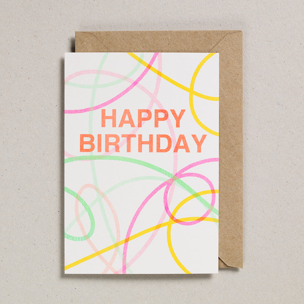 Riso Occasions Cards - Happy Birthday Streamers