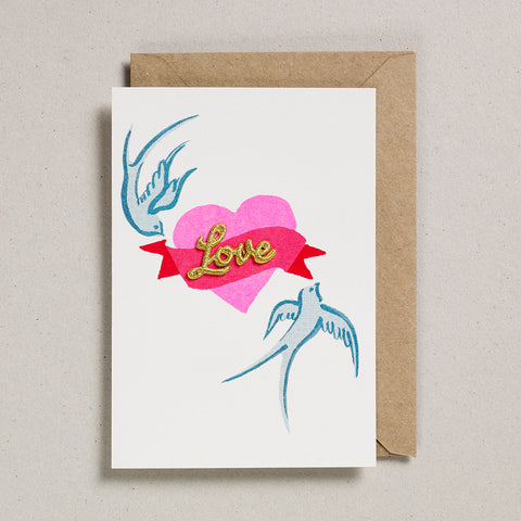 Love Birds & Heart Card