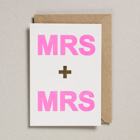 Love & Friendship Card - Mrs & Mrs