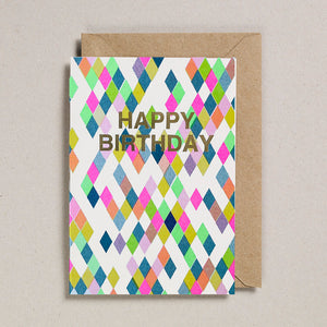 Riso Shapes - Happy Birthday Diamonds