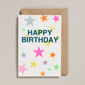 Riso Shapes -  Happy Birthday Multi Stars