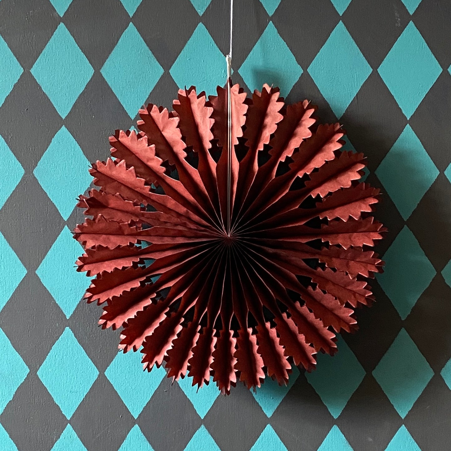 Paper Fan Decoration - Chestnut