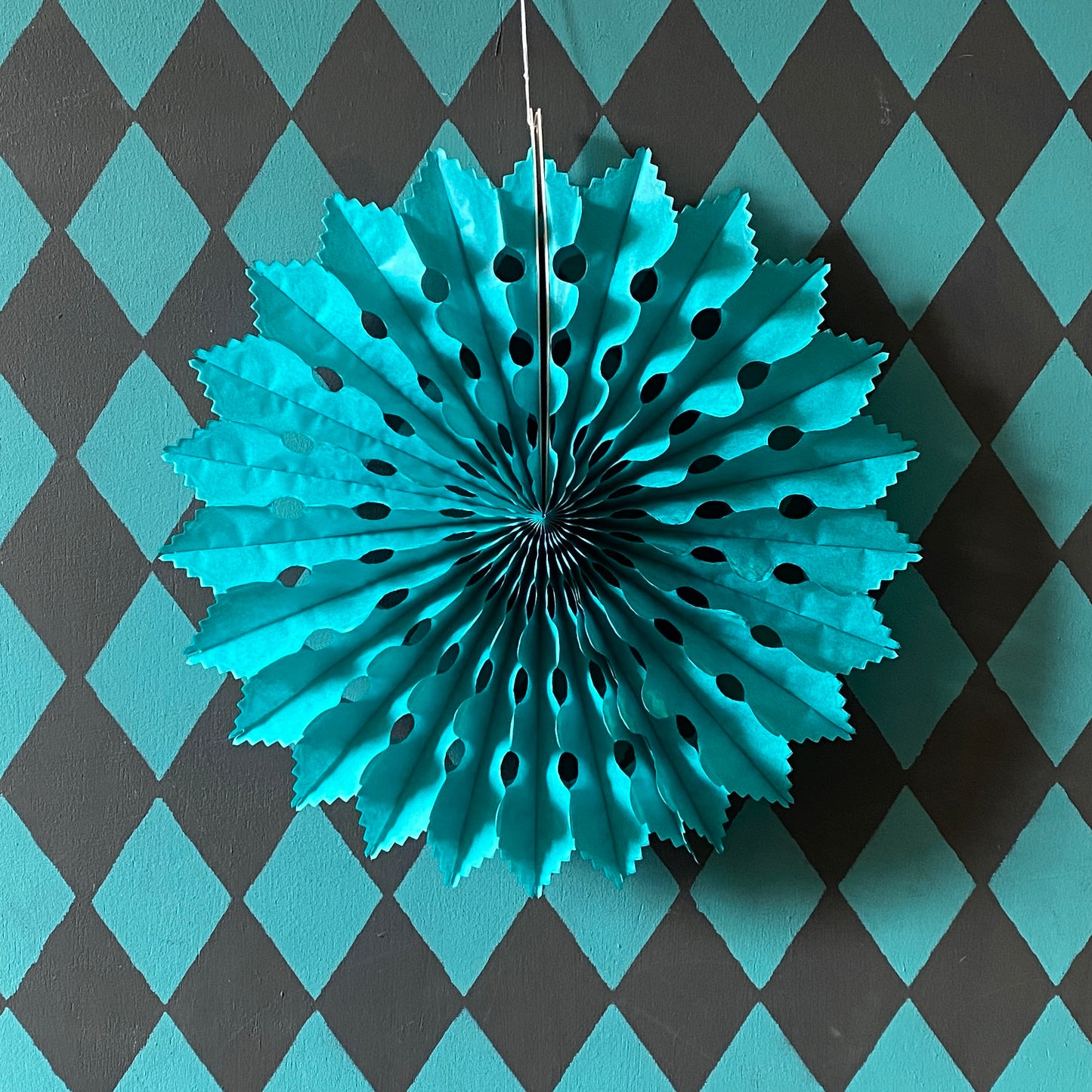 Paper Fan - Teal