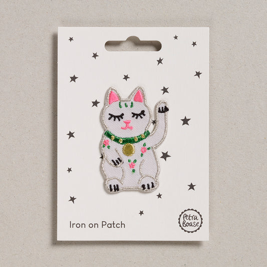 Iron on Patch - Lucky Cat