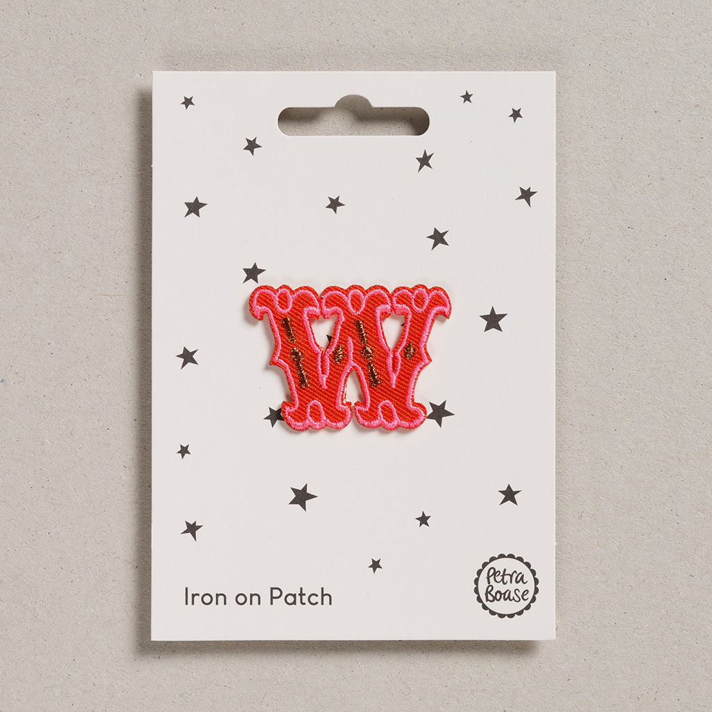 Alphabet Patches - "W"