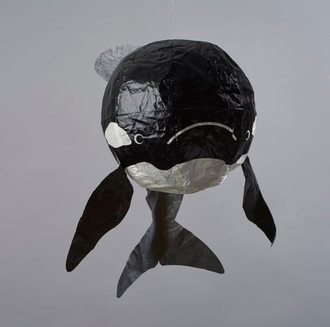 Japanese Paper Balloon - Black Whale