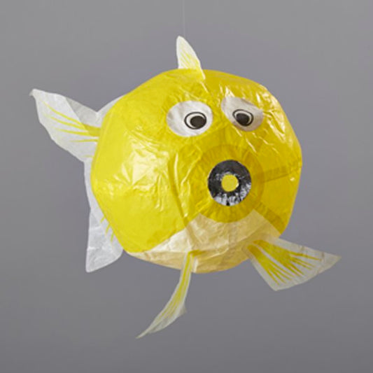 Japanese Paper Balloon - Small Yellow Fish