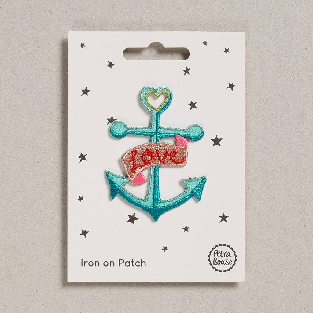 Love anchor iron on patch | Petra Boase