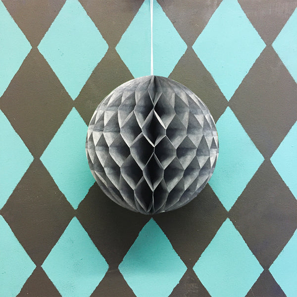 Paper Ball Decoration - Grey