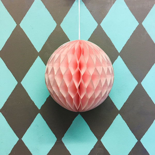 Paper Ball Decoration - Pale Pink