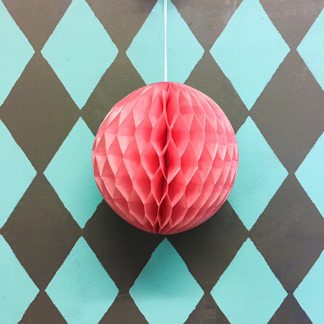 Paper Ball Decoration - Rose Pink