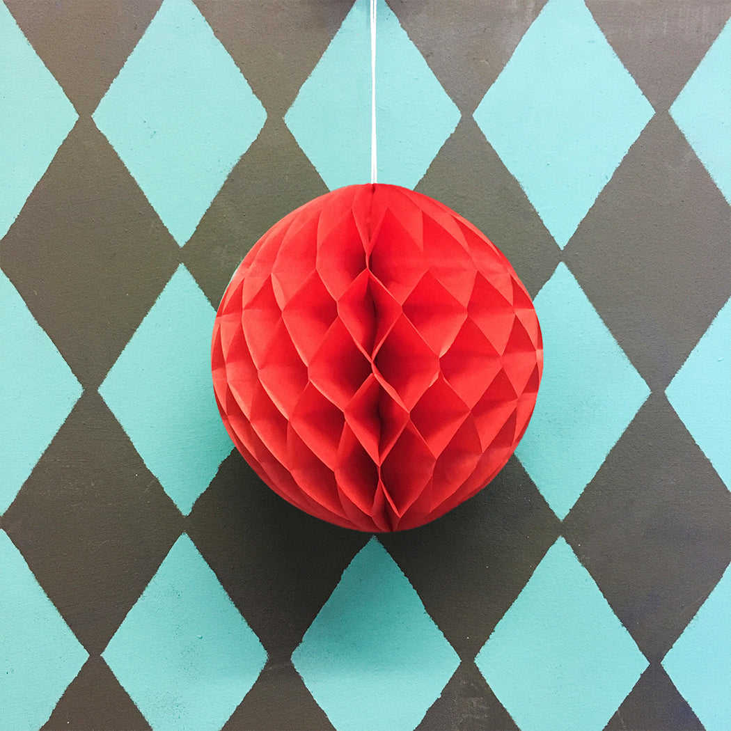 Paper Ball Decoration - Red