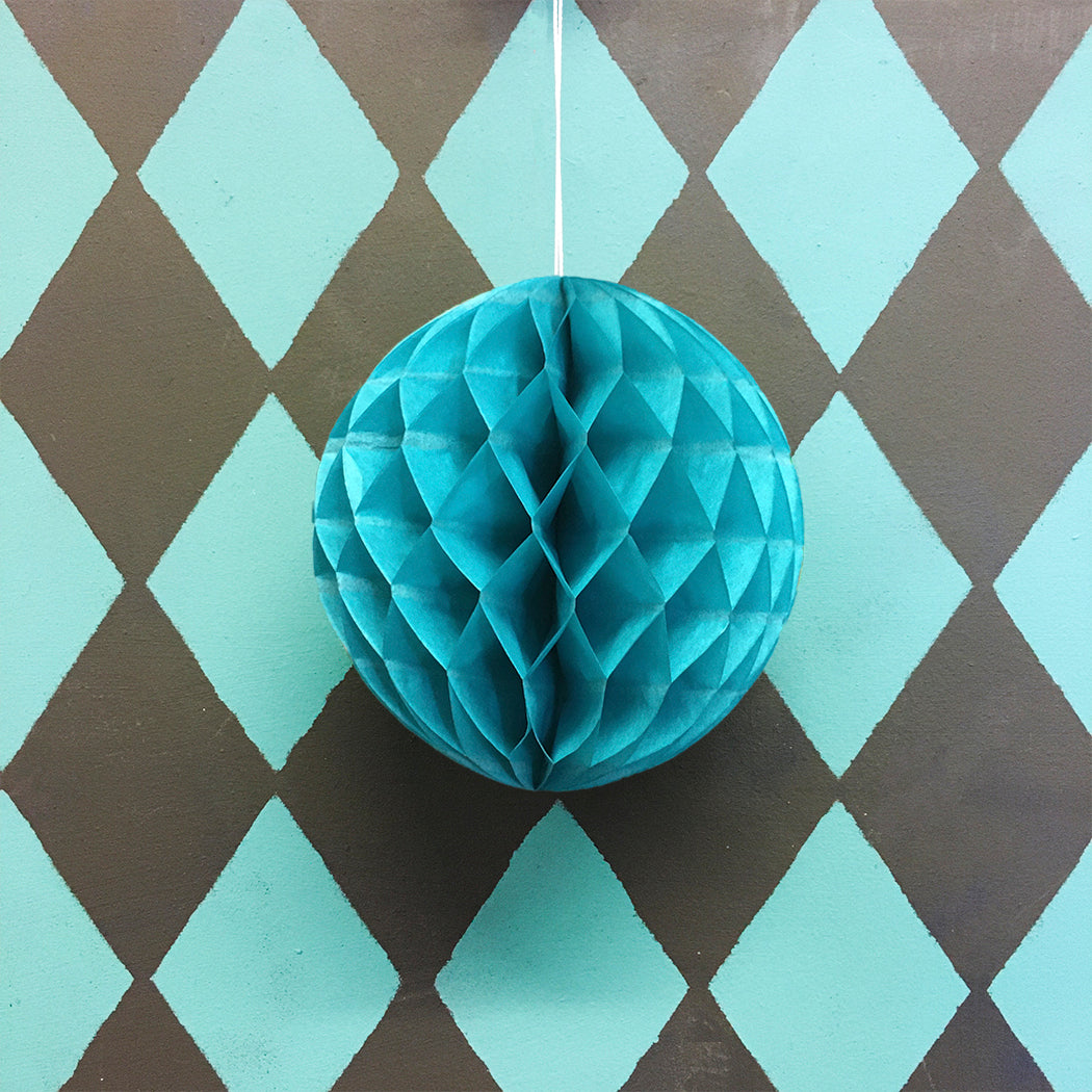 Paper Ball Decoration - Teal