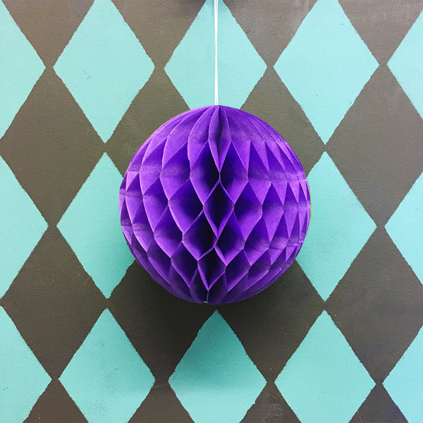 Paper Ball Decoration - Violet