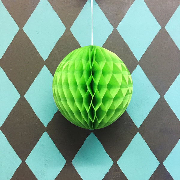 Paper Ball Decoration - Lime
