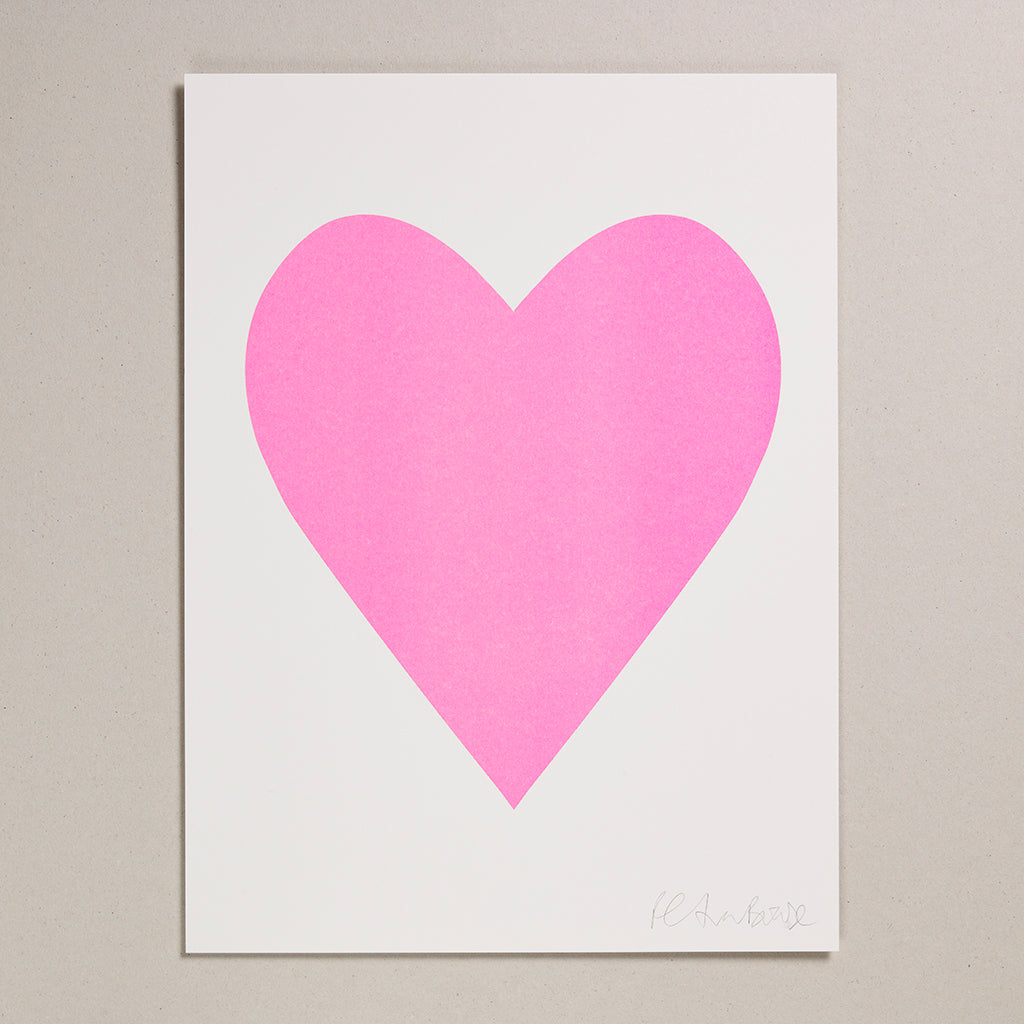 Risograph Print (30x40cm) - Heart