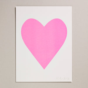 Risograph Print (30x40cm) - Heart