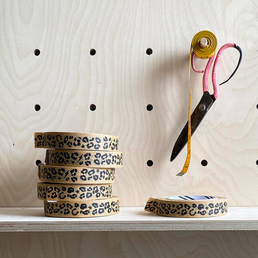 Kraft Leopard Adhesive Paper Tape