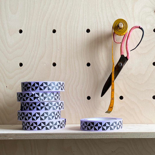 Lilac Pinwheel Adhesive Paper Tape