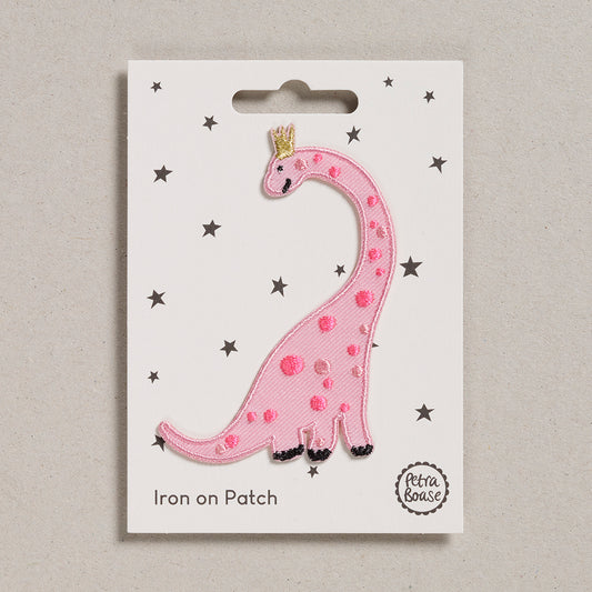 Petra Boase | Pink Dinosaur Iron On Patch