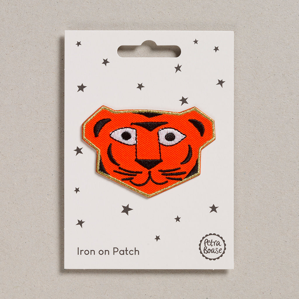 Petra Boase | Tiger face iron on patch